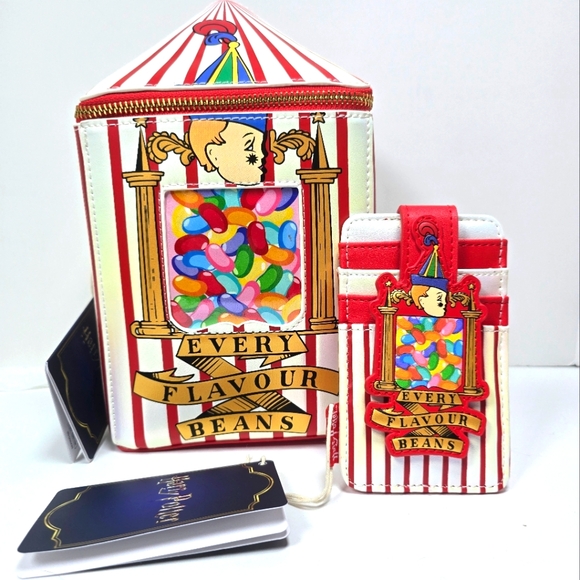 Loungefly Handbags - Loungefly Harry Potter Bertie Botts Crossbody Card Holder Set Nwt